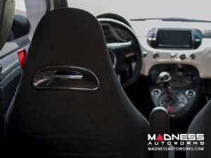 FIAT 500 ABARTH Headrest Inserts - Carbon Fiber (4 pc set)